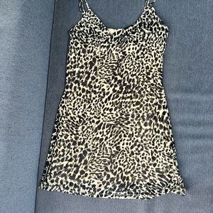 F21 Leopard Print Slip Dress